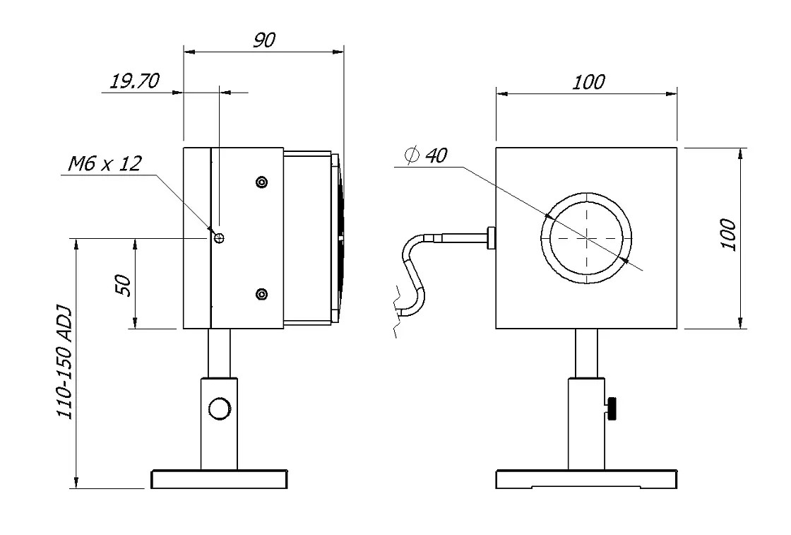 Sensor potencia y energía láser MLP-A-200-D40-HPB