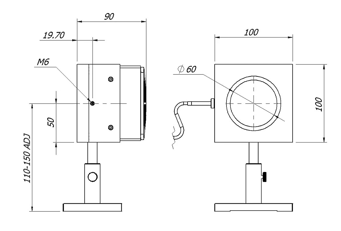 Sensor potencia y energía láser MLP-A-200-D60-HPB