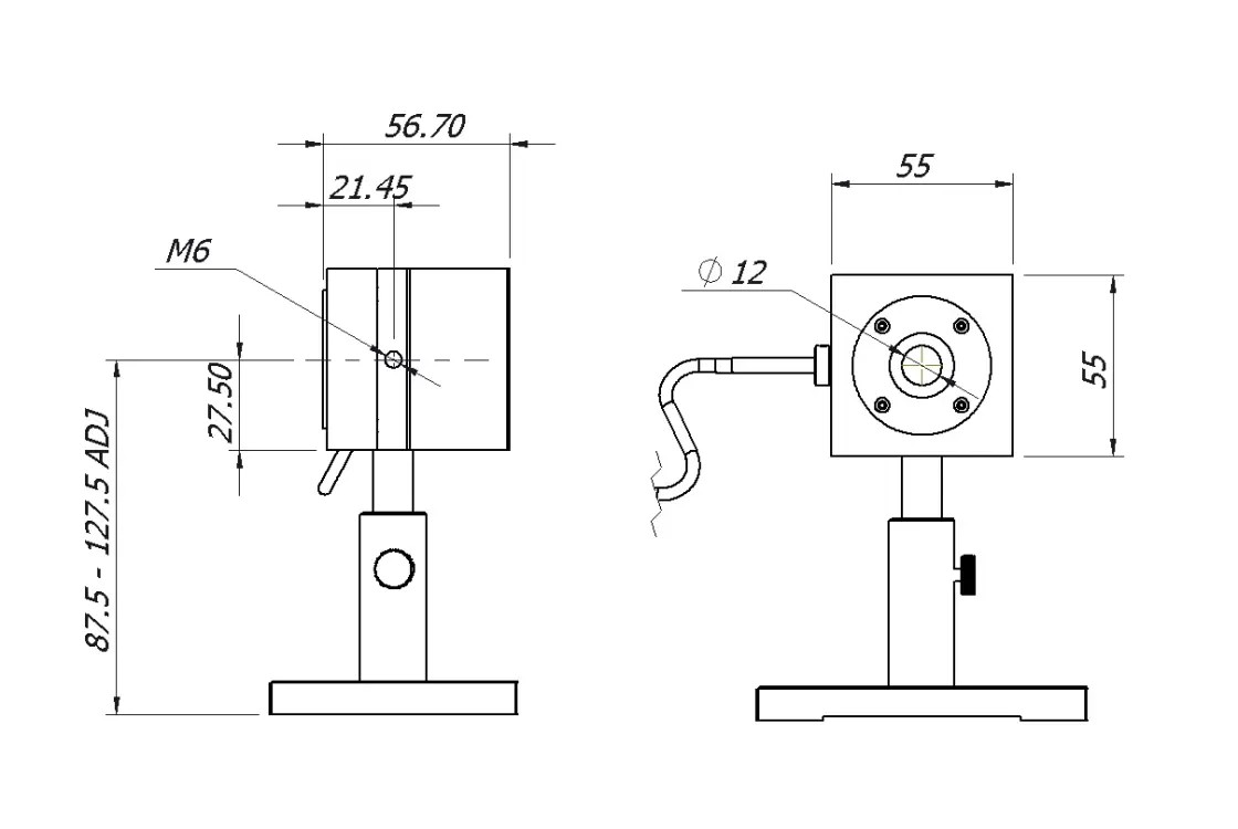 Sensor potencia y energía láser MLP-A-10-D12-DIF