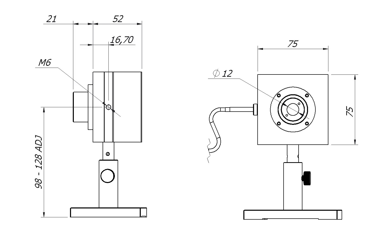 Sensor potencia y energía láser MLP-10-BB-D12-L