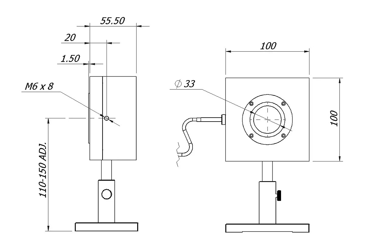Sensor potencia y energía láser MLP-A-40-D33-DIF