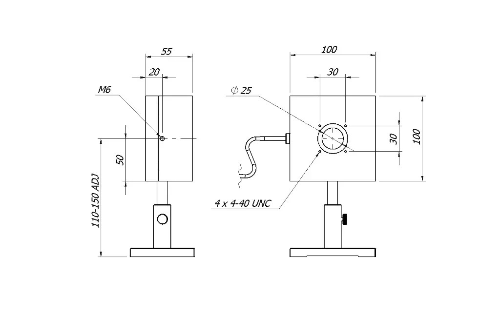 Sensor potencia y energía láser MLP-A-40-D25-HPB