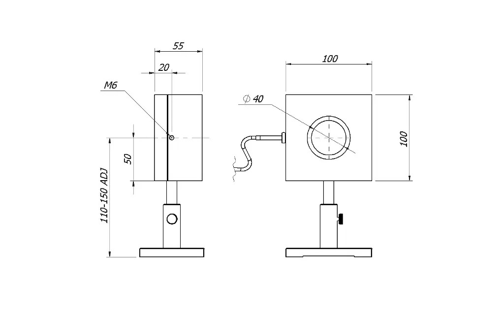 Sensor potencia y energía láser MLP-A-40-D40-HPB