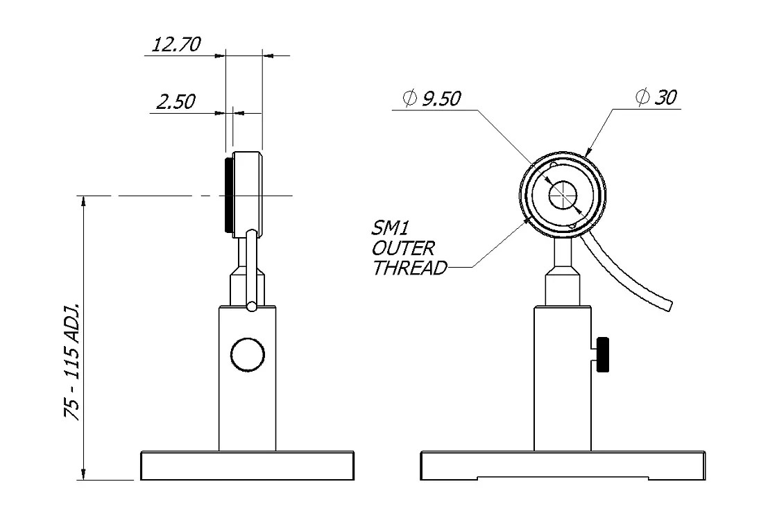 Sensor potencia y energía láser MLP-PD500-D9-VIS